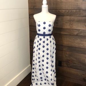 Vineyard Vines strapless maxi